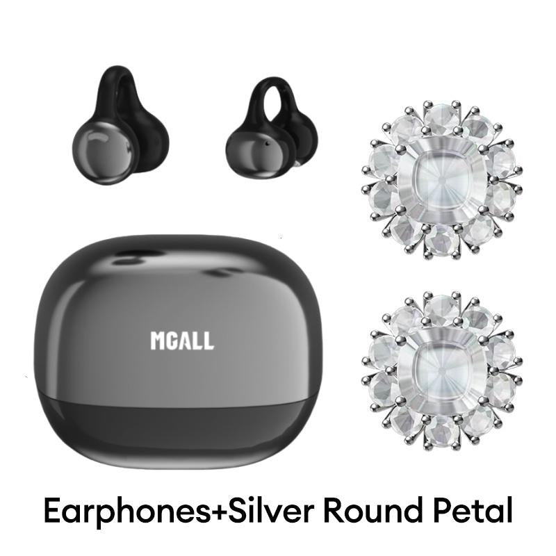 MGALL C11 Bluetooth 6.0 Wireless Clip-On Headphones: Ergonomic Design, Superior Sound Quality, IPX5 Waterproof Rating for Music, Calls, and Sports Activities