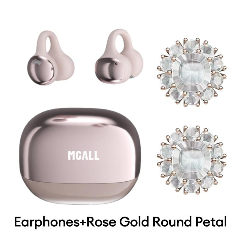 MGALL C11 Bluetooth 6.0 Wireless Clip-On Headphones: Ergonomic Design, Superior Sound Quality, IPX5 Waterproof Rating for Music, Calls, and Sports Activities