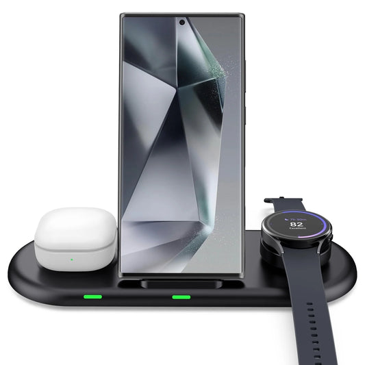 Wireless Charging Station Compatible with Samsung Galaxy S24 Ultra, S24+, S24, S23 Ultra, and S23 FE