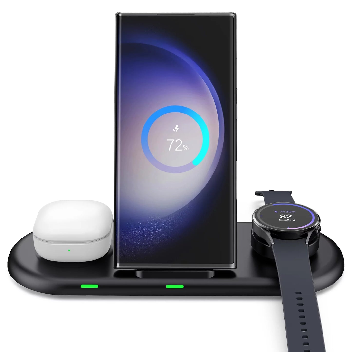 Wireless Charging Station Compatible with Samsung Galaxy S24 Ultra, S24+, S24, S23 Ultra, and S23 FE