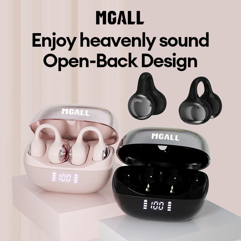 MGALL C11 Bluetooth 6.0 Wireless Clip-On Headphones: Ergonomic Design, Superior Sound Quality, IPX5 Waterproof Rating for Music, Calls, and Sports Activities