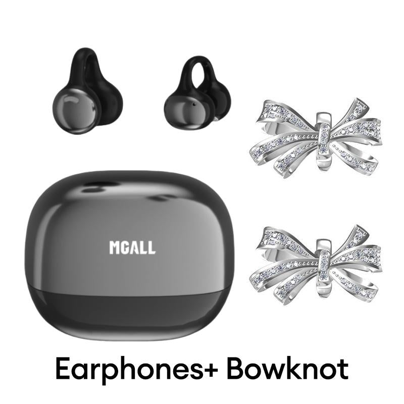 MGALL C11 Bluetooth 6.0 Wireless Clip-On Headphones: Ergonomic Design, Superior Sound Quality, IPX5 Waterproof Rating for Music, Calls, and Sports Activities