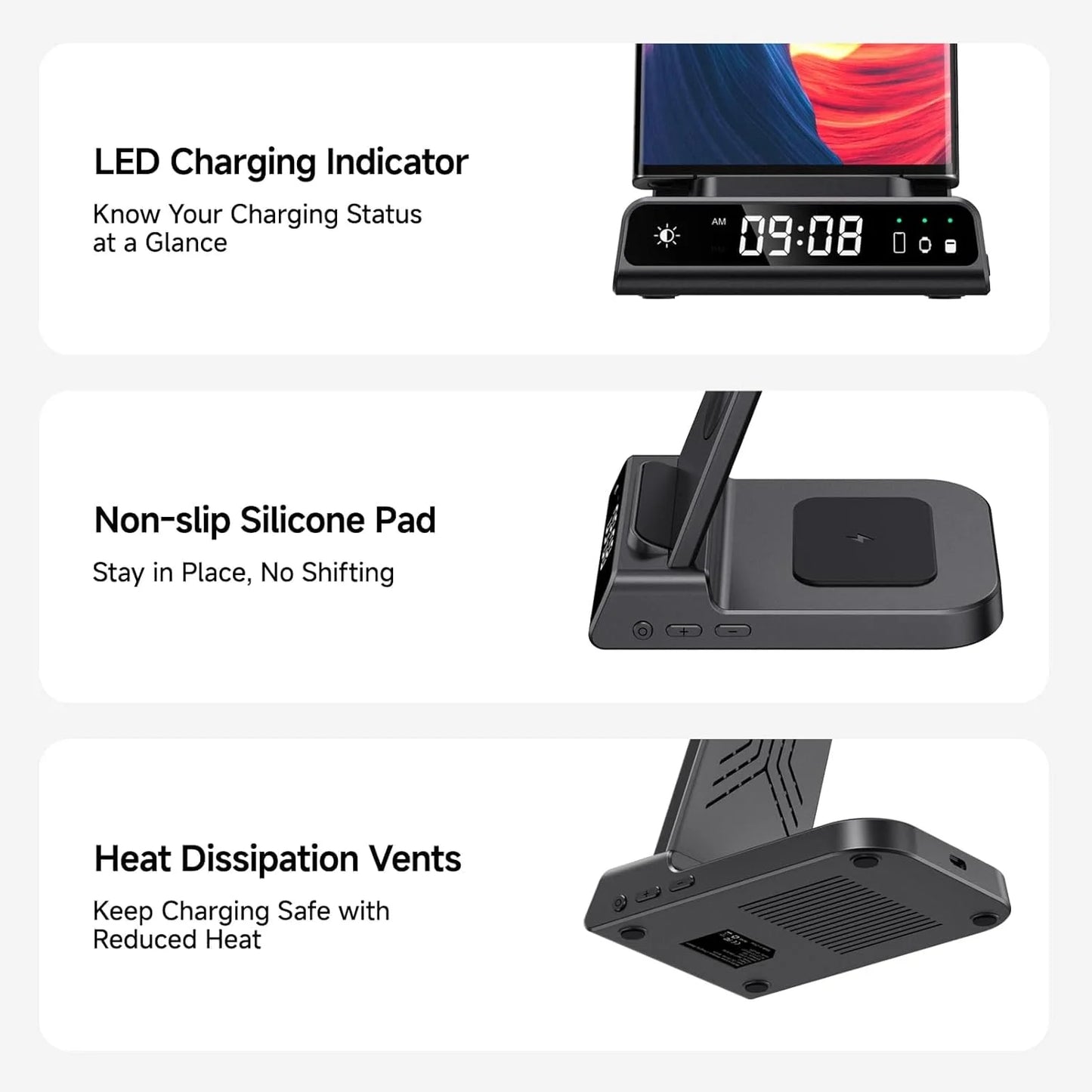 Samsung Galaxy Wireless Charging Station with 3-in-1 Functionality