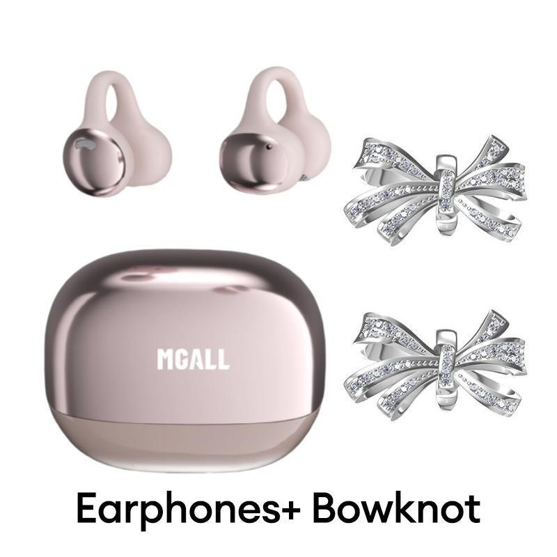 MGALL C11 Bluetooth 6.0 Wireless Clip-On Headphones: Ergonomic Design, Superior Sound Quality, IPX5 Waterproof Rating for Music, Calls, and Sports Activities